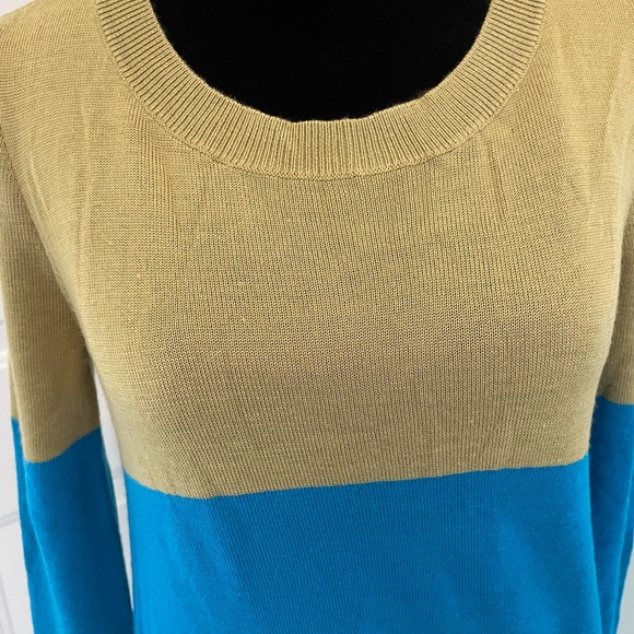 Vero Moda blue and green knitted sweater size S - Picture 4 of 8
